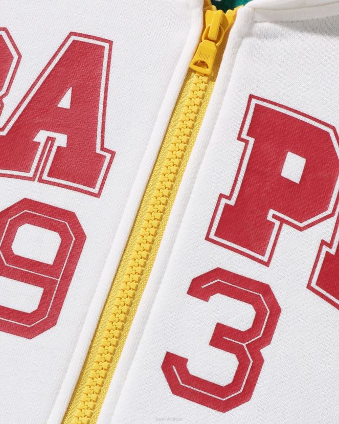 sweat zippé à capuche colour block A Bathing Ape enfants ZHX6N41580 menthe