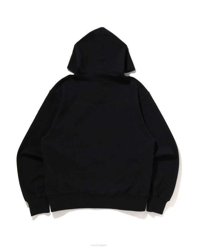 sweat à capuche ample à logo A Bathing Ape Hommes ZHX6N4333 noir