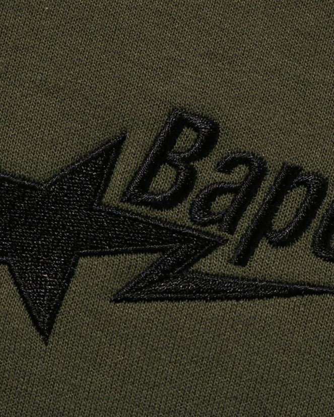 sweat à capuche ample à logo A Bathing Ape Hommes ZHX6N4334 armée verte