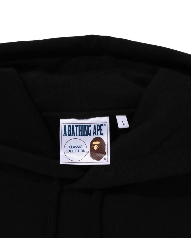 sweat à capuche coupe décontractée A Bathing Ape Hommes ZHX6N4284 noir