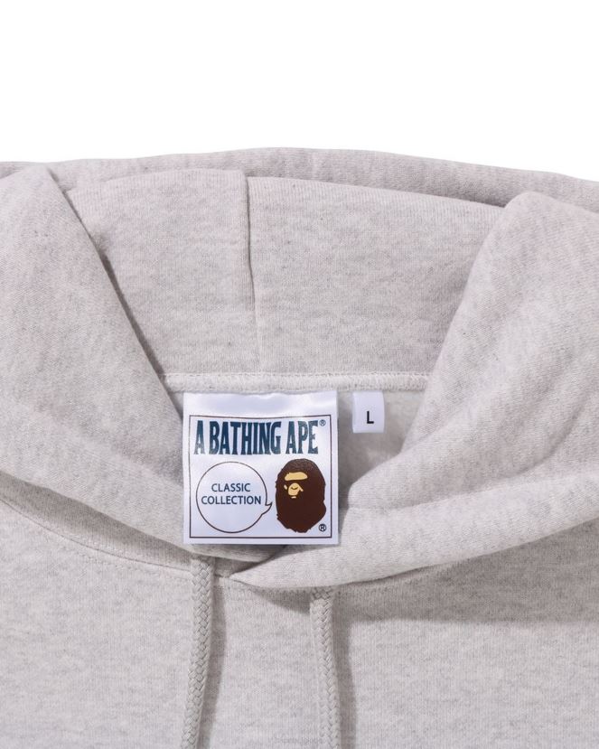 sweat à capuche coupe décontractée A Bathing Ape Hommes ZHX6N4285 gris