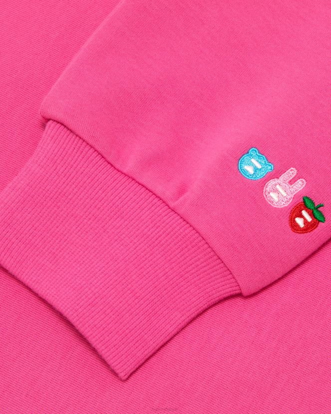 sweat à capuche court à logo apee A Bathing Ape femmes ZHX6N41029 rose