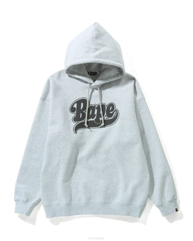 sweat à capuche oversize A Bathing Ape femmes ZHX6N4979 gris clair