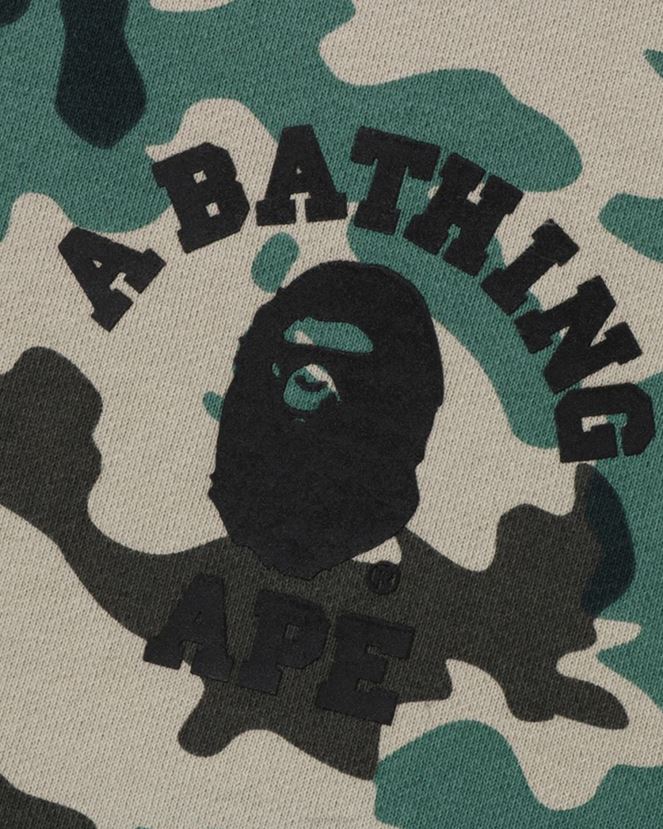 sweat à capuche zippé coupe ample camouflage woodland A Bathing Ape Hommes ZHX6N4219 armée verte
