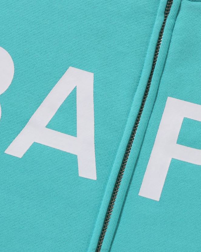 sweat à capuche zippé oversize camouflage marbré A Bathing Ape femmes ZHX6N41012 menthe