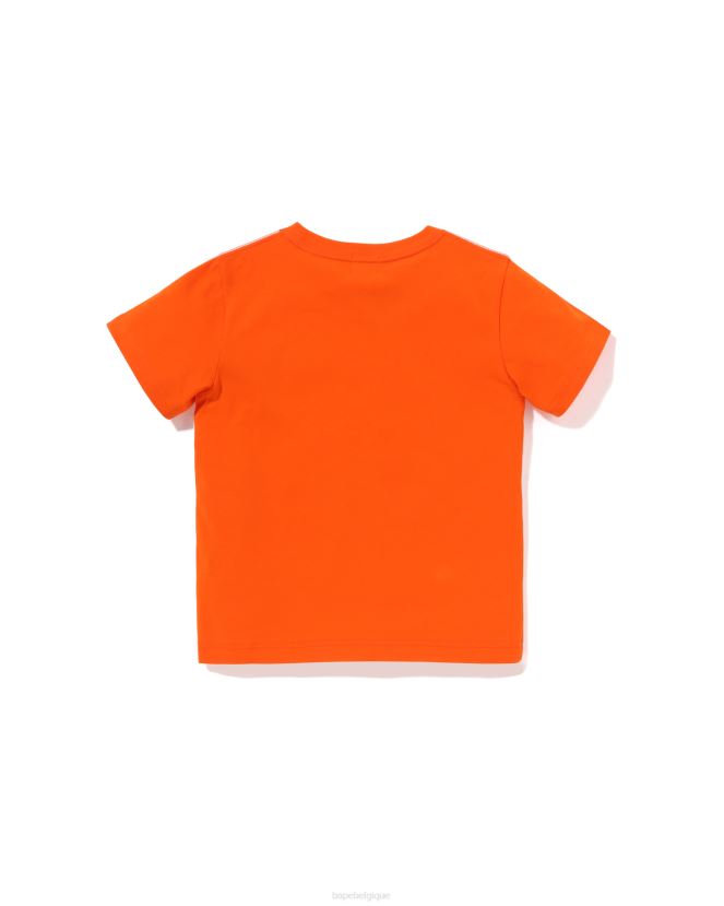 t-shirt ballon baby milo friends A Bathing Ape enfants ZHX6N41301 orange