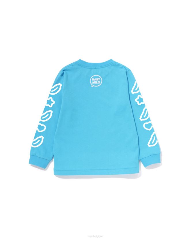 t-shirt ballon discours bébé milo  1 A Bathing Ape enfants ZHX6N41477 bleu