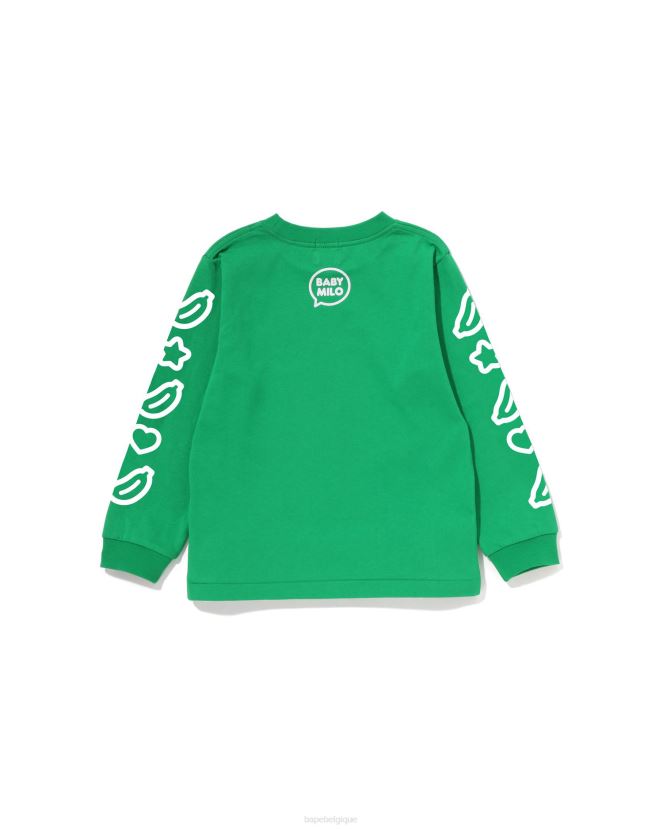 t-shirt ballon discours bébé milo  1 A Bathing Ape enfants ZHX6N41478 menthe