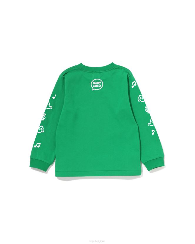 t-shirt ballon discours bébé milo  2 A Bathing Ape enfants ZHX6N41484 menthe