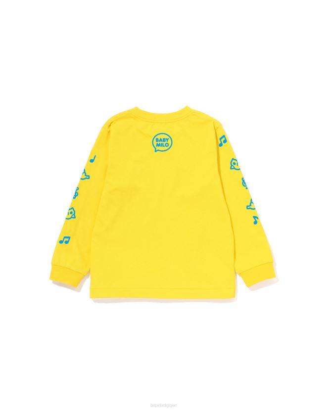t-shirt ballon discours bébé milo  2 A Bathing Ape enfants ZHX6N41488 jaune