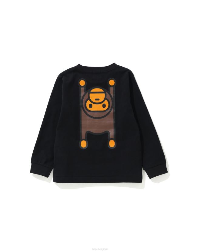 t-shirt bébé milo A Bathing Ape enfants ZHX6N41735 noir