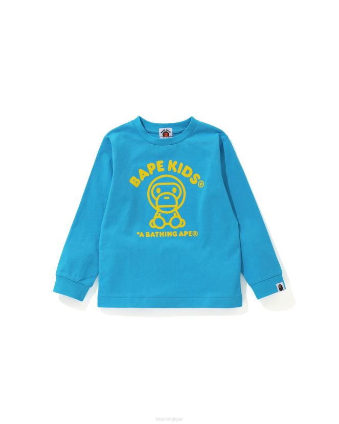 t-shirt bébé milo A Bathing Ape enfants ZHX6N41736 bleu