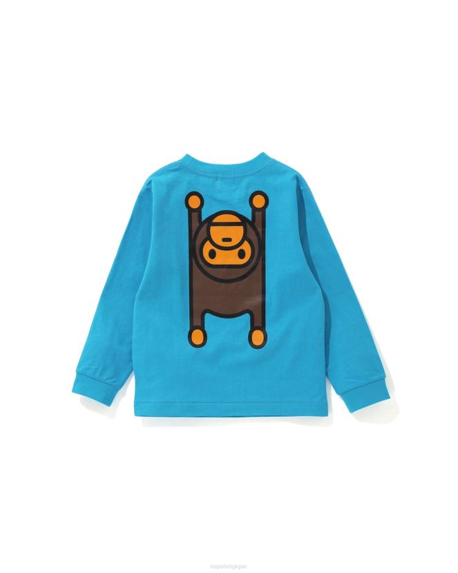 t-shirt bébé milo A Bathing Ape enfants ZHX6N41736 bleu