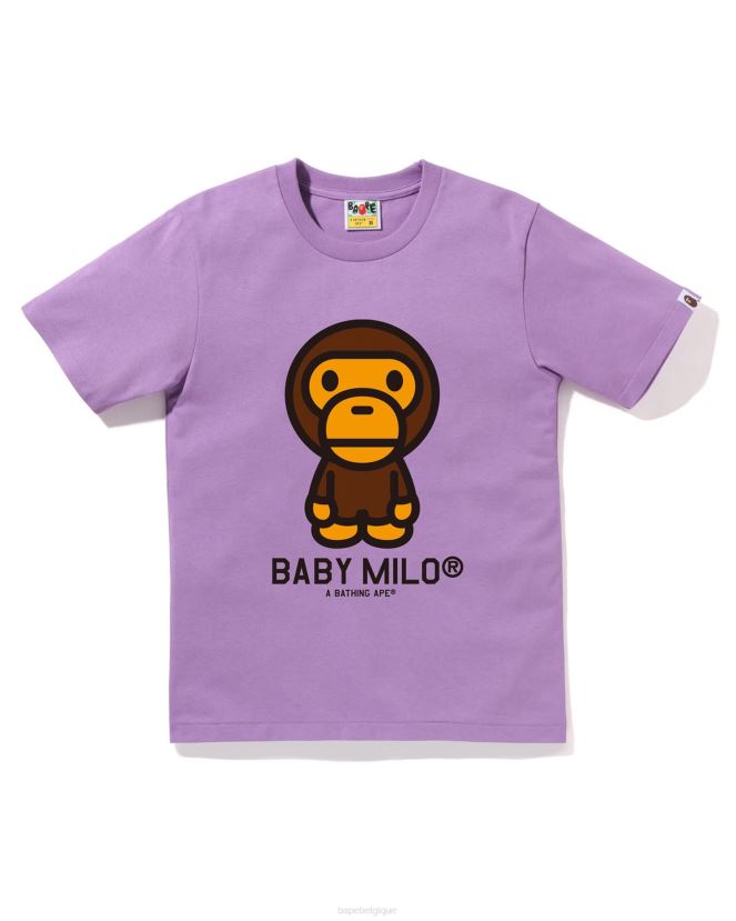 t-shirt bébé milo A Bathing Ape femmes ZHX6N4917 violet