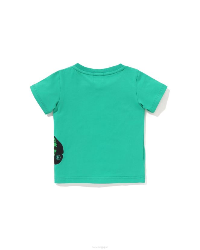 t-shirt bébé milo aux fruits A Bathing Ape enfants ZHX6N41323 vert clair