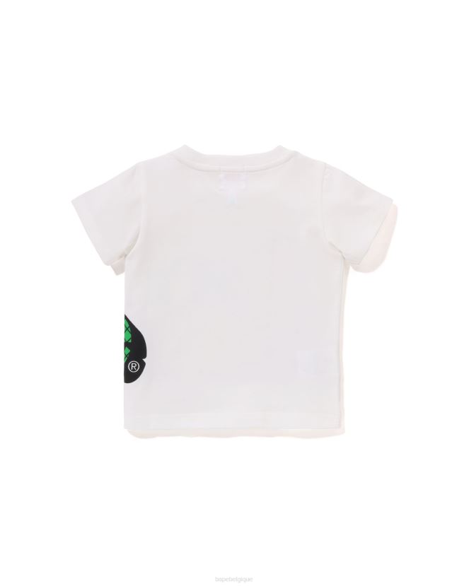 t-shirt bébé milo aux fruits A Bathing Ape enfants ZHX6N41325 blanc