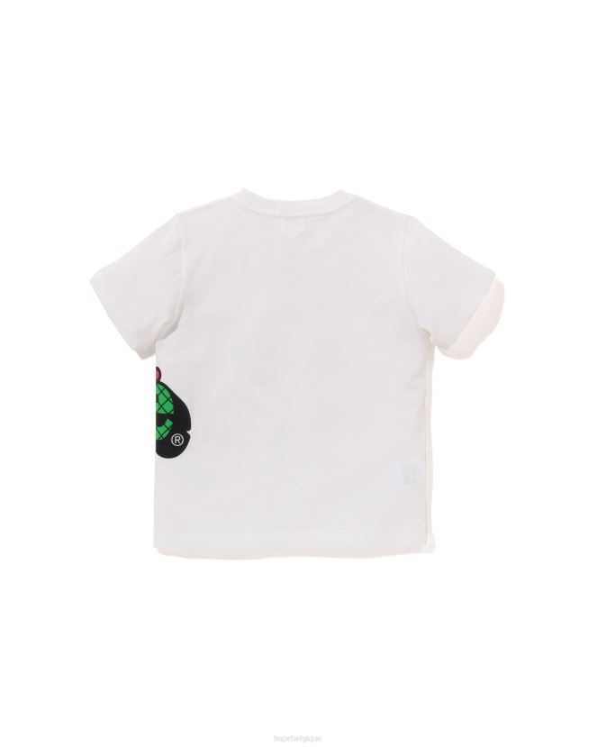 t-shirt bébé milo aux fruits A Bathing Ape enfants ZHX6N41340 blanc