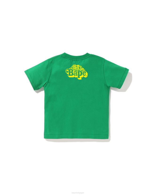 t-shirt bébé milo aux fruits mélangés  1 A Bathing Ape enfants ZHX6N41372 émeraude