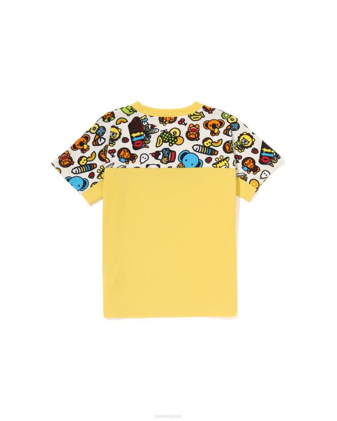 t-shirt bébé milo aux fruits mélangés A Bathing Ape enfants ZHX6N41423 jaune