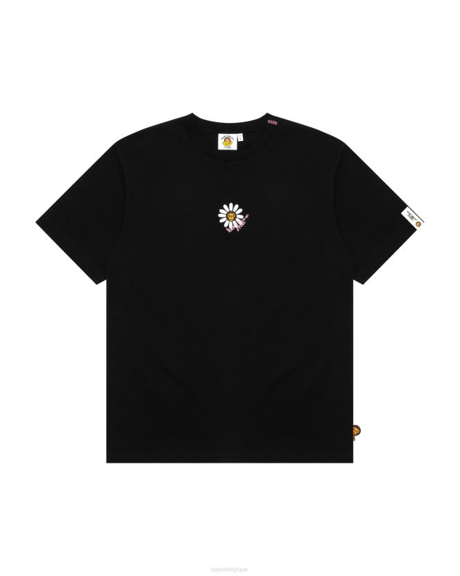 t-shirt bébé milo à manches courtes A Bathing Ape femmes ZHX6N4858 noir