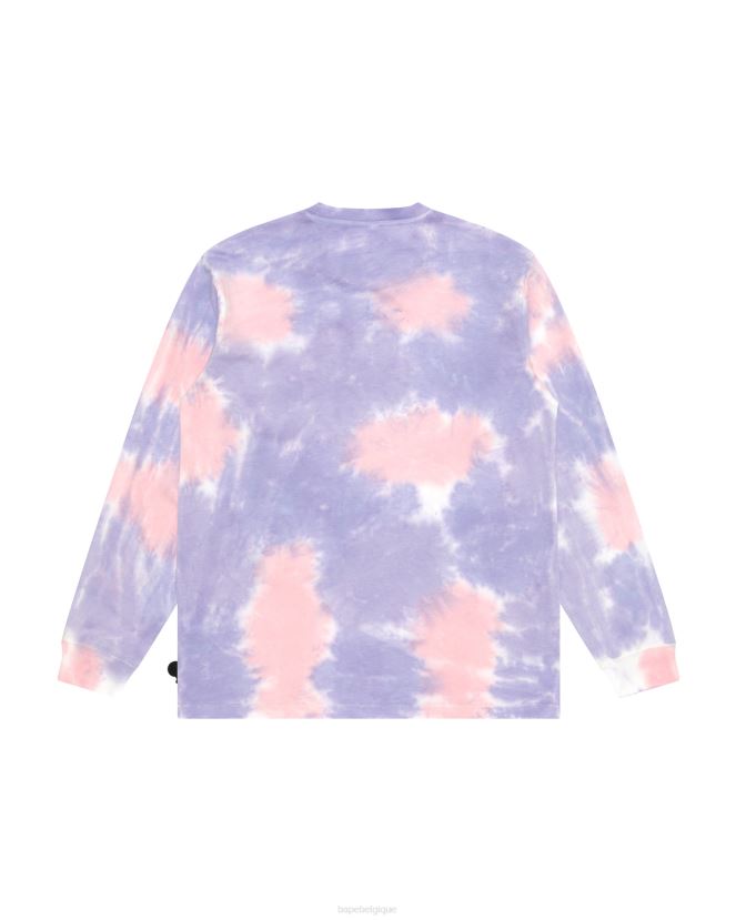 t-shirt bébé milo à manches longues A Bathing Ape femmes ZHX6N4915 violet