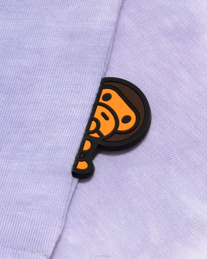 t-shirt bébé milo à manches longues A Bathing Ape femmes ZHX6N4915 violet