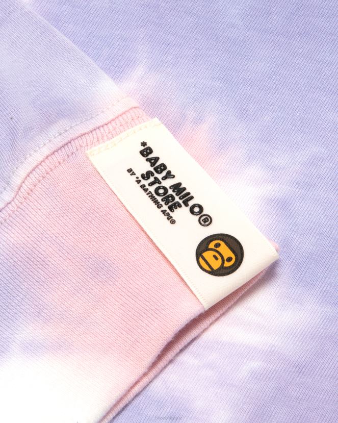 t-shirt bébé milo à manches longues A Bathing Ape femmes ZHX6N4915 violet