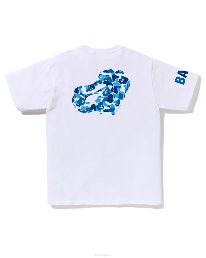 t-shirt camouflage abc A Bathing Ape Hommes ZHX6N477 blanc