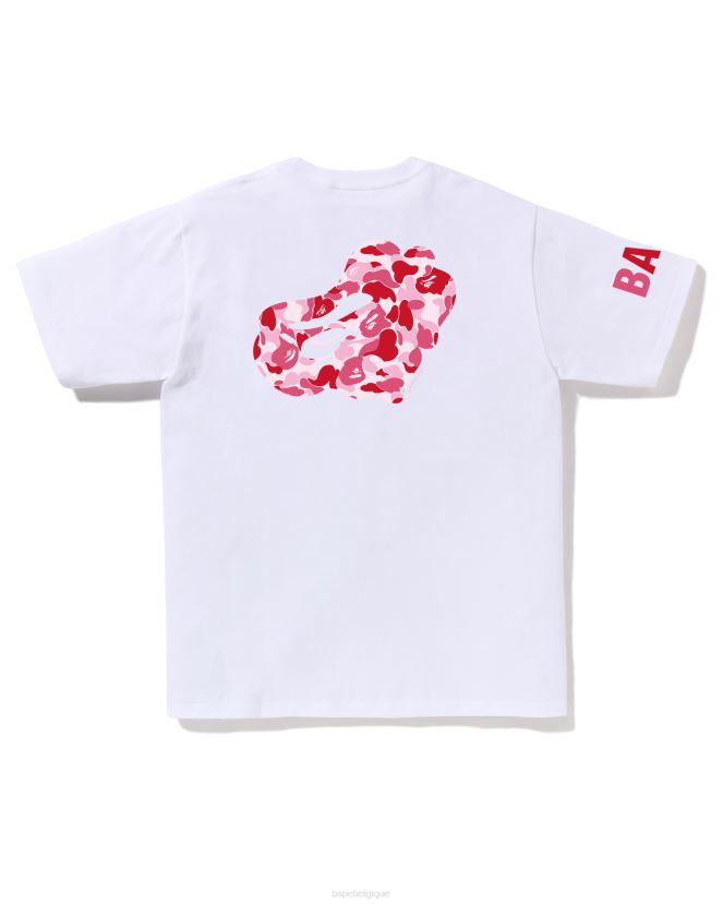 t-shirt camouflage abc A Bathing Ape Hommes ZHX6N479 blanc