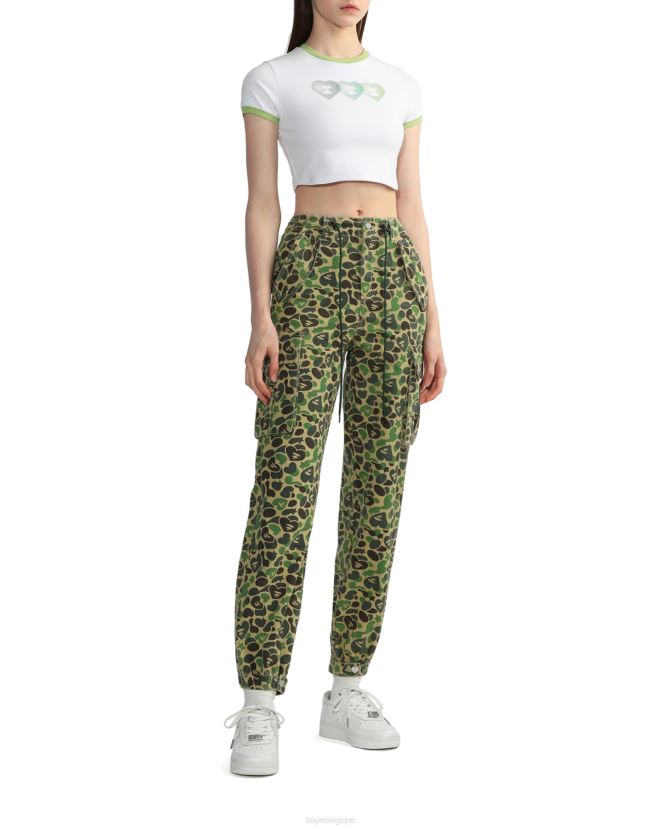 t-shirt court graphique 3 A Bathing Ape femmes ZHX6N4846 blanc