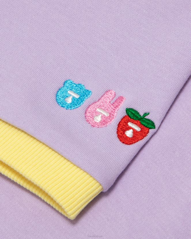 t-shirt court graphique A Bathing Ape femmes ZHX6N41046 violet