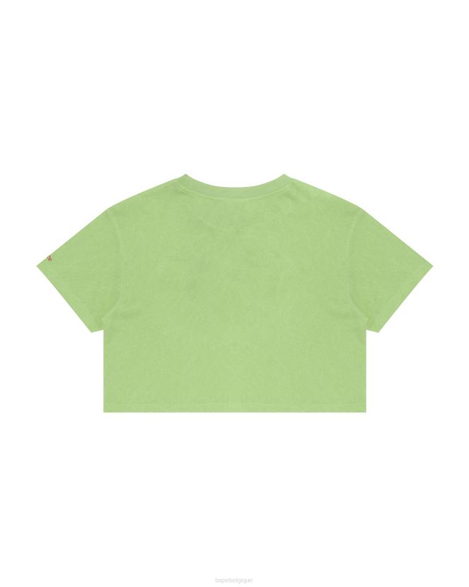 t-shirt court graphique A Bathing Ape femmes ZHX6N4951 vert d\automne