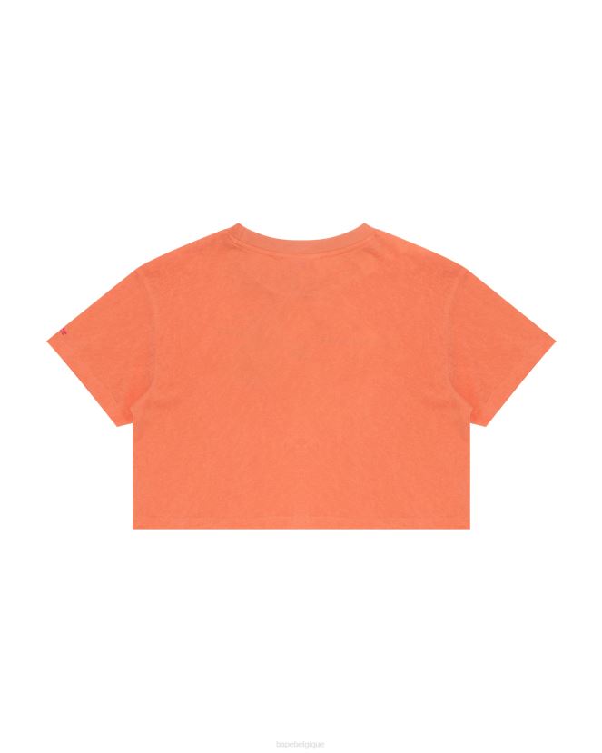t-shirt court graphique A Bathing Ape femmes ZHX6N4953 orange