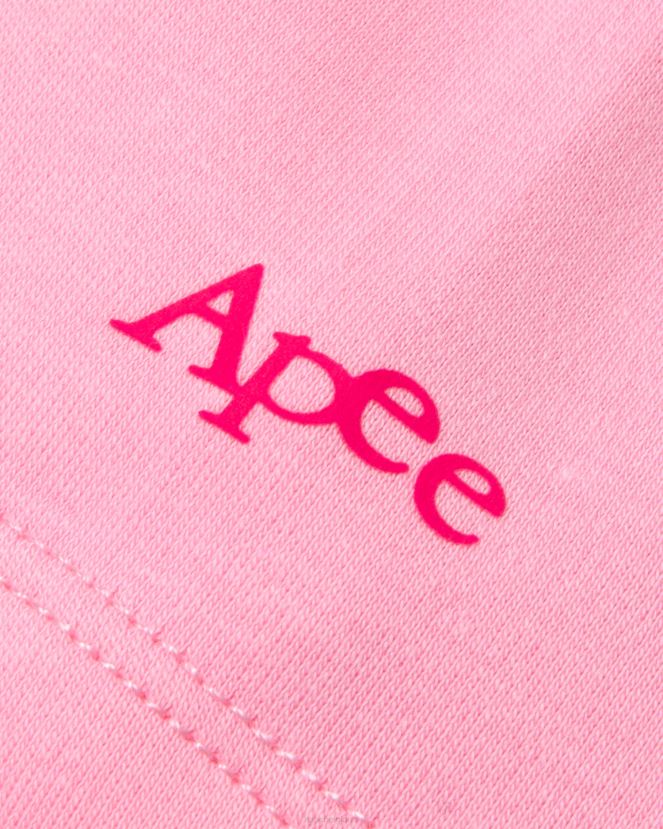 t-shirt court à fleurs A Bathing Ape femmes ZHX6N4966 rose