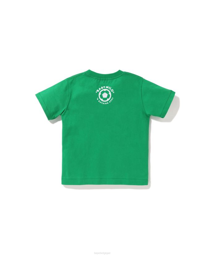 t-shirt de football bébé milo A Bathing Ape enfants ZHX6N41558 émeraude
