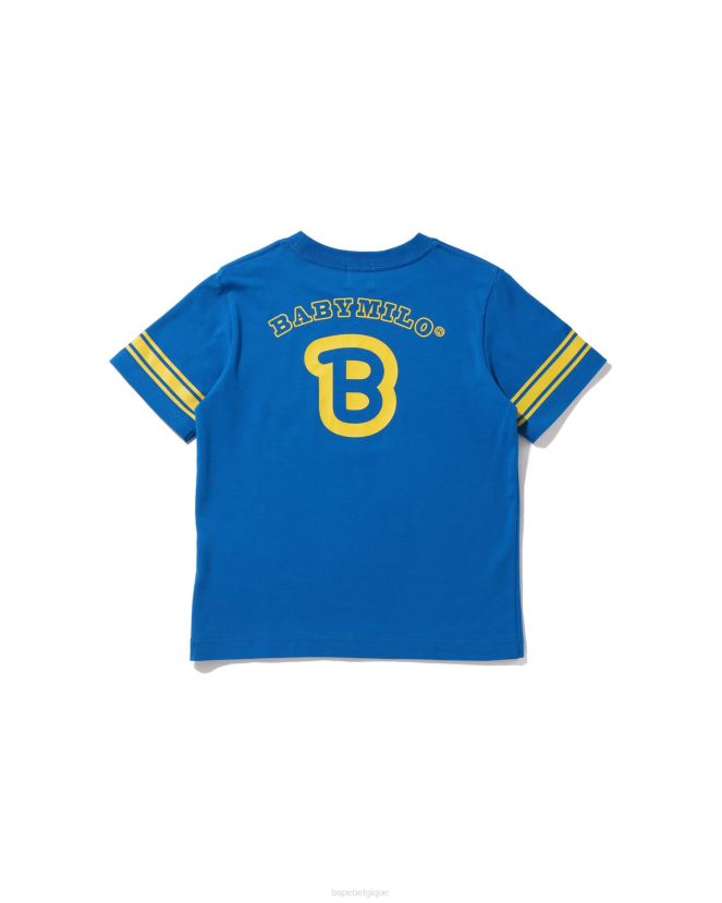 t-shirt football bébé milo A Bathing Ape enfants ZHX6N41582 bleu