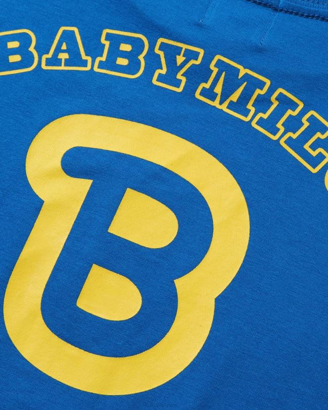 t-shirt football bébé milo A Bathing Ape enfants ZHX6N41582 bleu