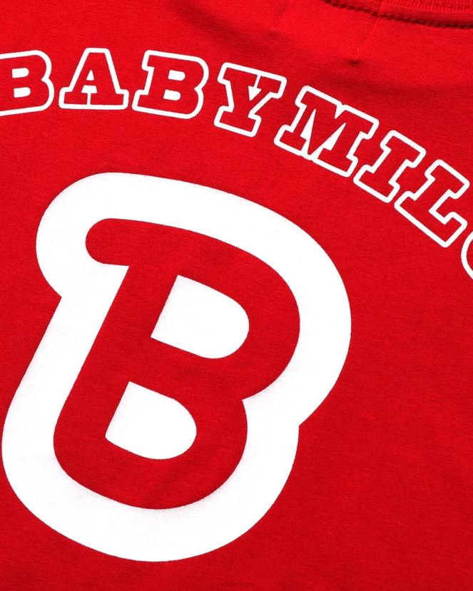 t-shirt football bébé milo A Bathing Ape enfants ZHX6N41583 rouge vif