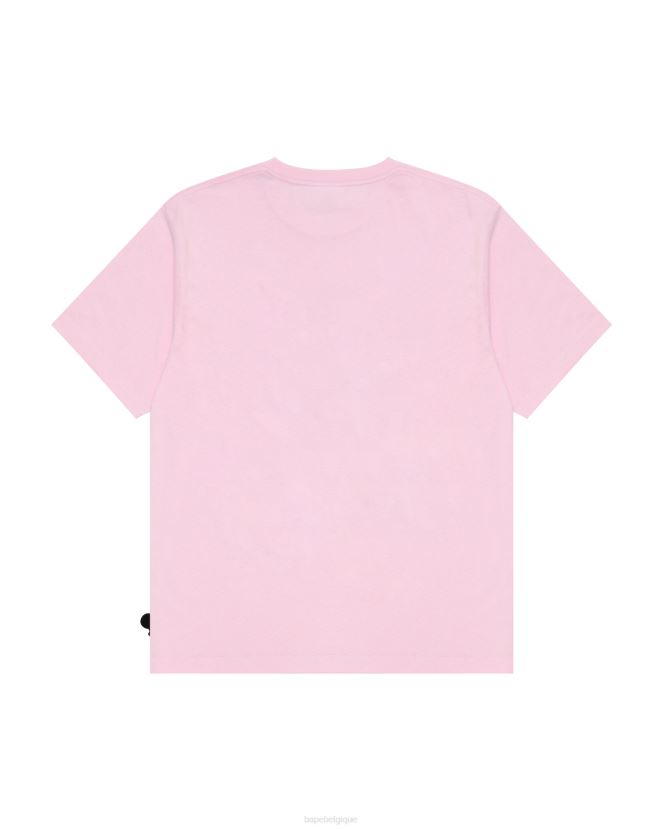t-shirt graphique bébé milo A Bathing Ape femmes ZHX6N4861 rose