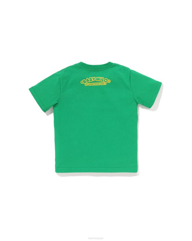 t-shirt imprimé gilet de pêche pour bébé milo A Bathing Ape enfants ZHX6N41317 émeraude
