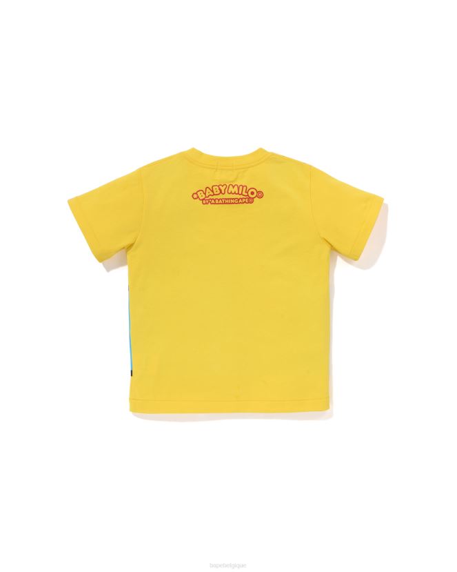 t-shirt imprimé gilet de pêche pour bébé milo A Bathing Ape enfants ZHX6N41321 jaune