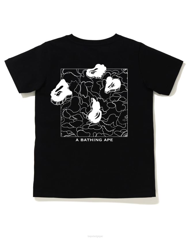 t-shirt imprimé à l\encre A Bathing Ape femmes ZHX6N4927 noir