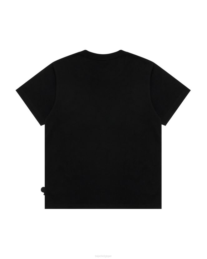 t-shirt slim milo pour bébé A Bathing Ape femmes ZHX6N4810 noir