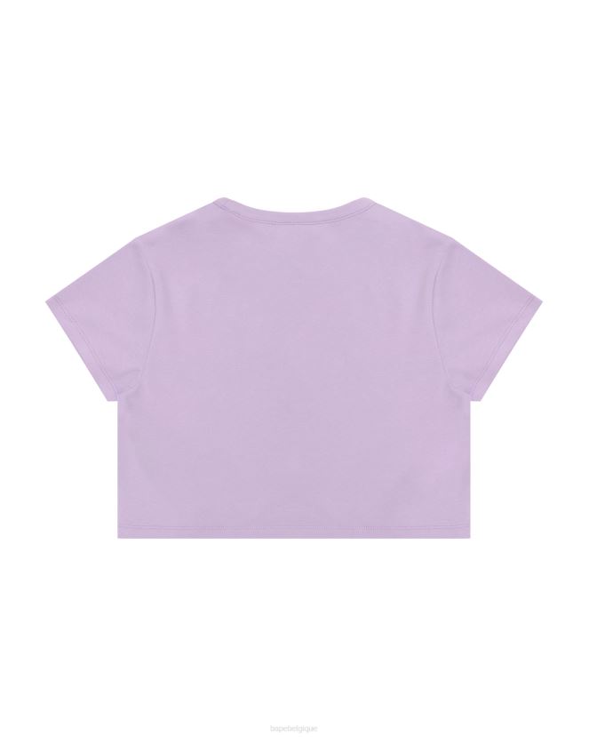 t-shirt slim à logo imprimé A Bathing Ape femmes ZHX6N41057 violet