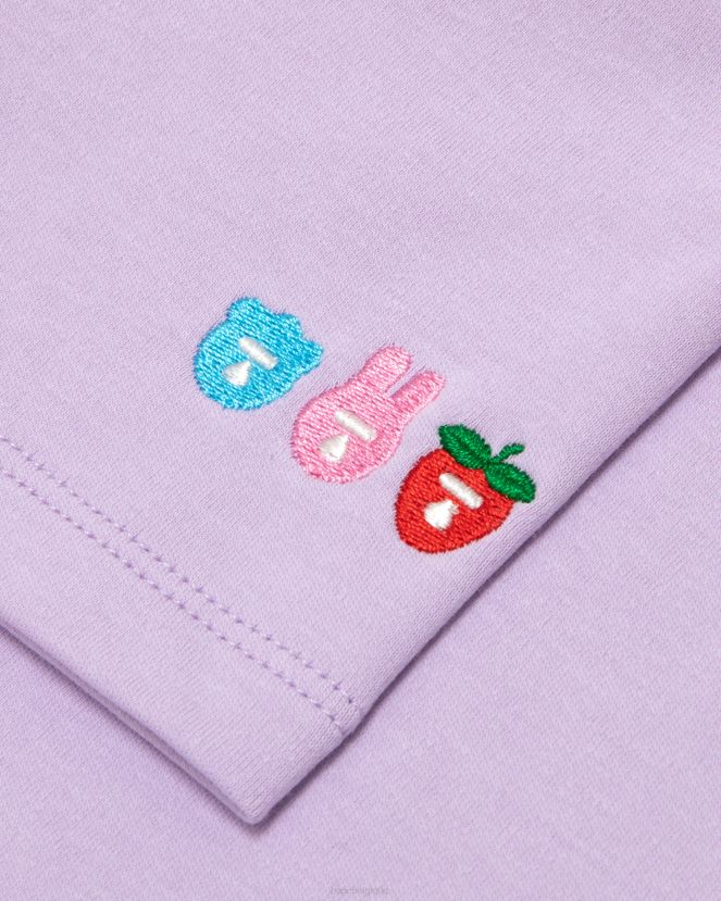 t-shirt slim à logo imprimé A Bathing Ape femmes ZHX6N41057 violet
