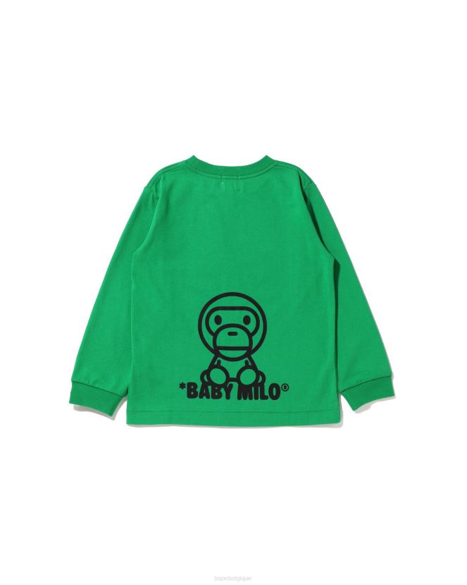 t-shirt tout bébé milo mix A Bathing Ape enfants ZHX6N41515 menthe