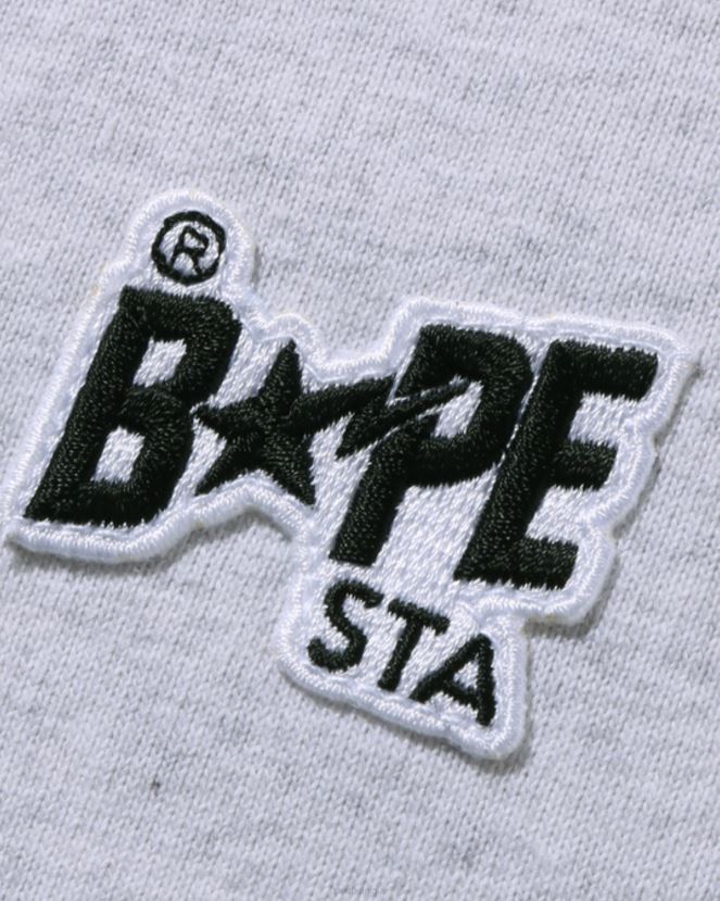 t-shirt à logo A Bathing Ape femmes ZHX6N41002 gris