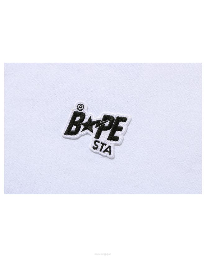t-shirt à logo A Bathing Ape femmes ZHX6N41004 blanc