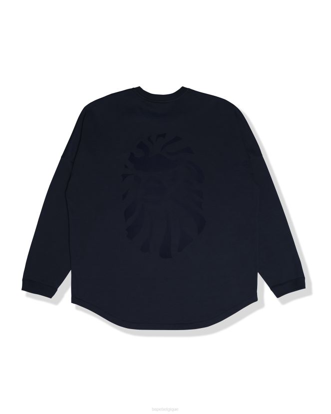 t-shirt à logo imprimé A Bathing Ape Hommes ZHX6N4352 bleu marine