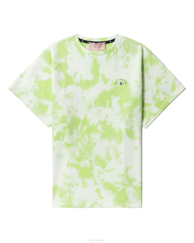 t-shirt à logo imprimé A Bathing Ape femmes ZHX6N4790 vert clair